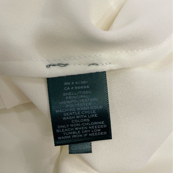 Ralph Lauren Women's Cream soft blouse - Picture 10 of 10
